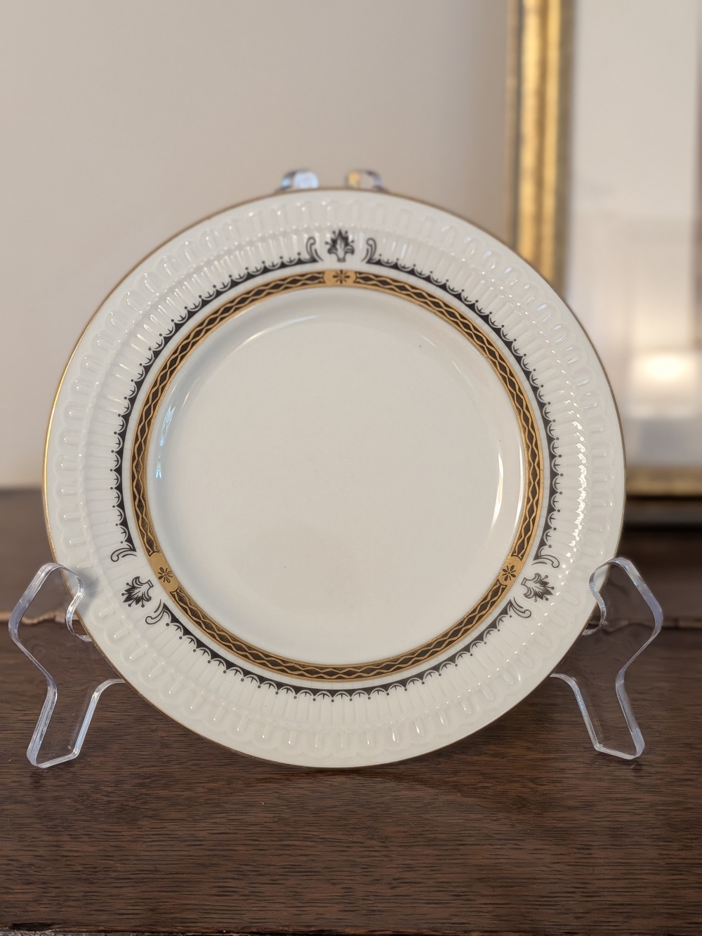 Bristol Fine China Romano Small Plate Gold Trim Vintage Japan